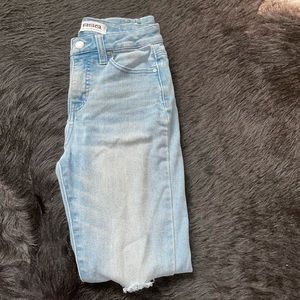 High rise skinny jeans